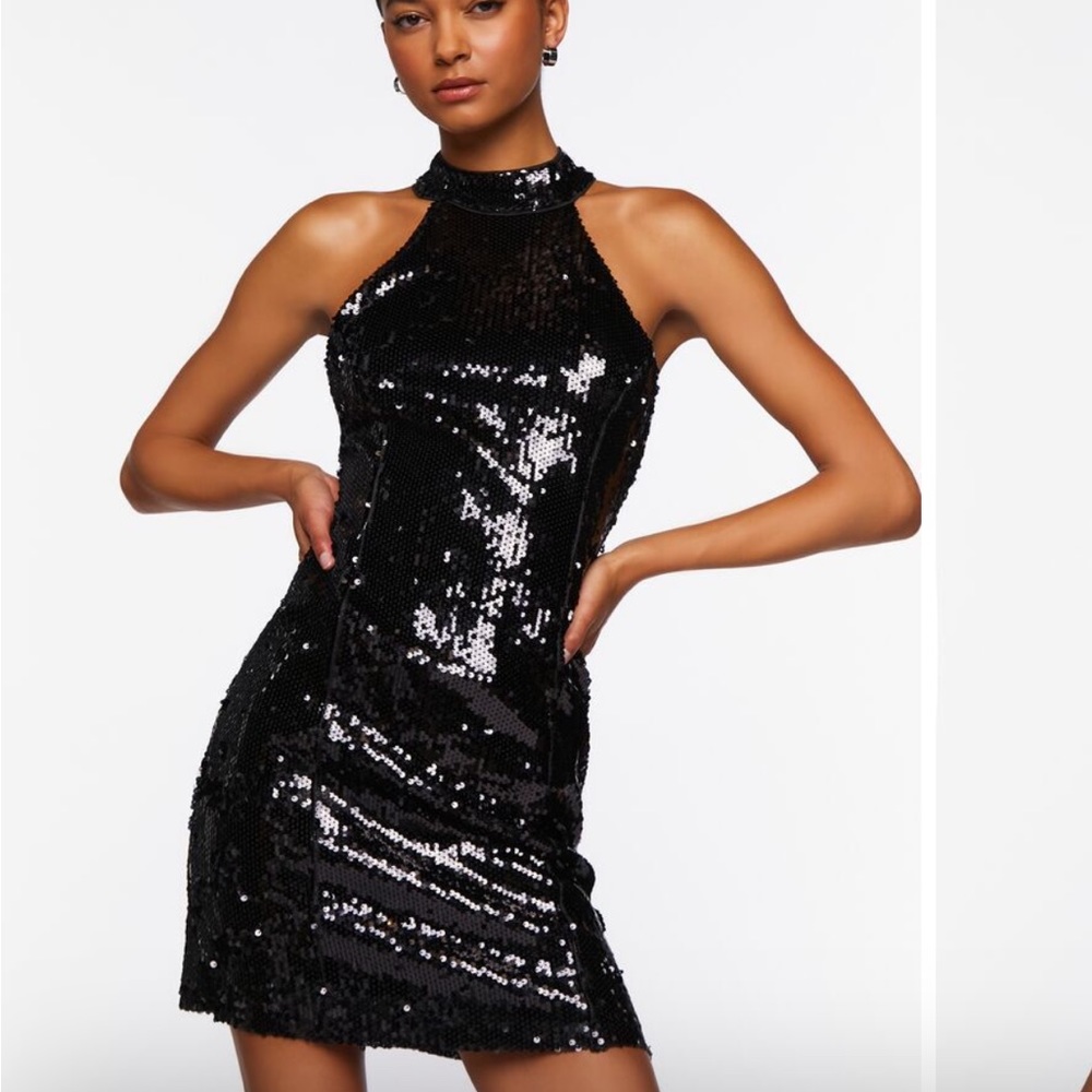 Forever 21 Black sequin dress